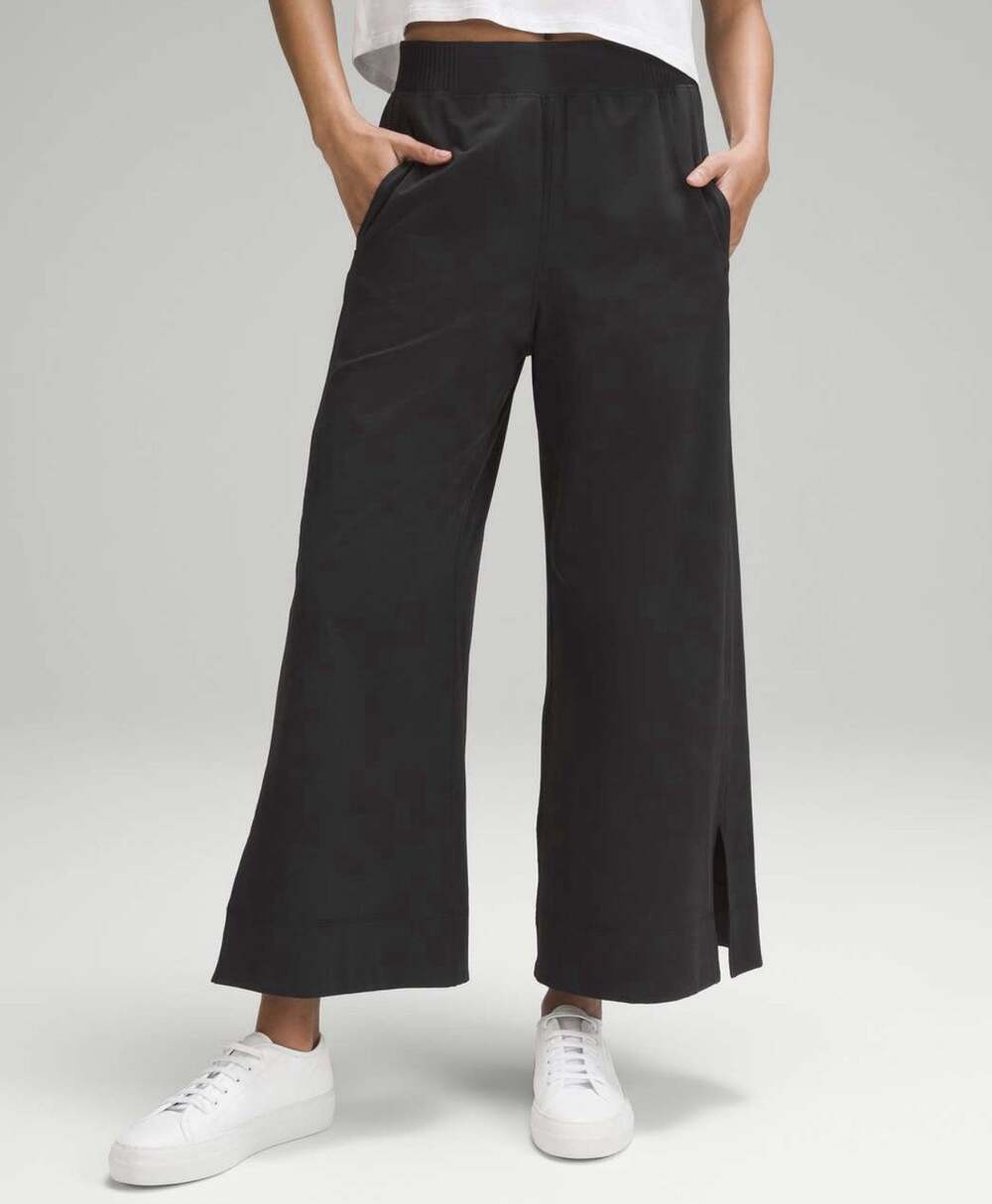 Lululemon Stretch Woven High-Rise Wide-Leg Pants Nulu Women’s Size 6 LW6CNUS